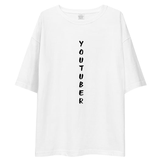 「youtuber」ビッグシルエットTシャツ (白)